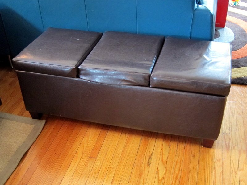 The top of this storage ottoman broke the first week we had it.