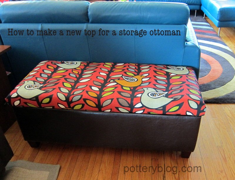How to make a new top for a storage ottoman