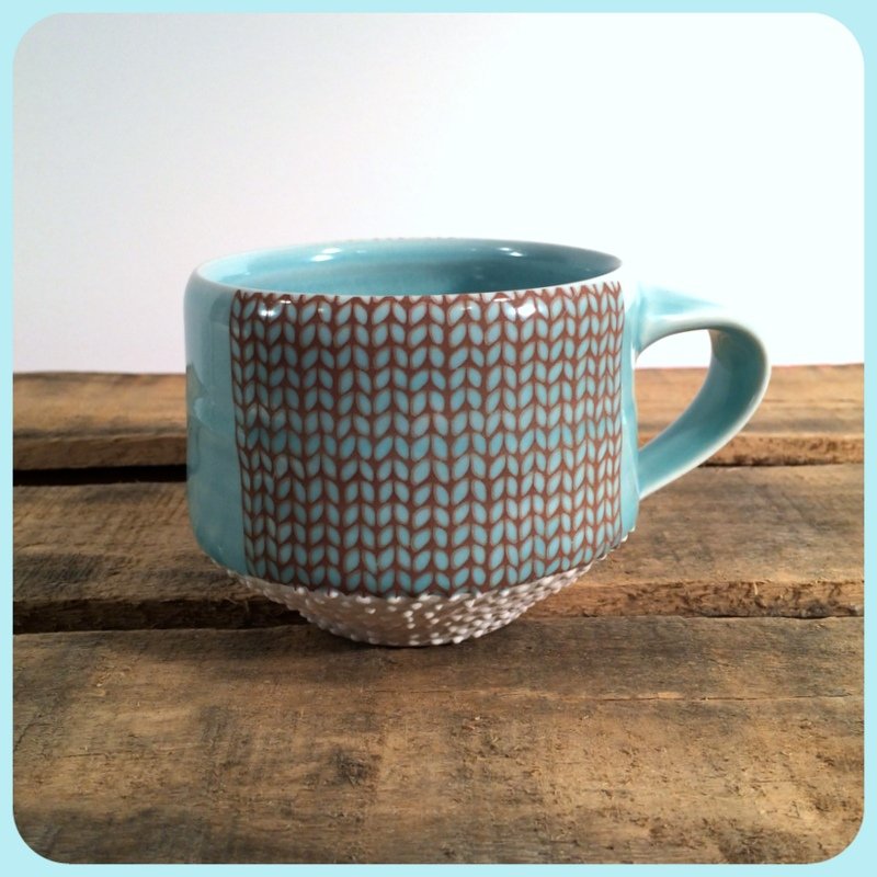 Emily Murphy Pottery knit mug